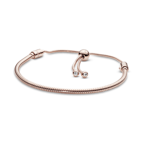 Brazalete deslizante cadena de serpiente Moments Recubrimiento en Oro Rosa de 14k