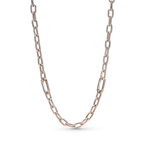 Collar De Cadena De Eslabones Recubrimiento en Oro Rosa De 14K Pandora Me