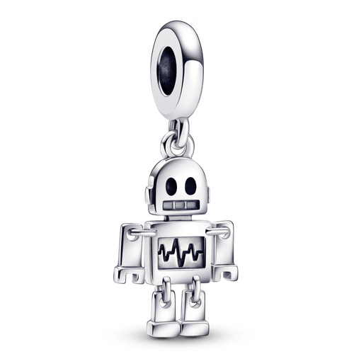 Charm colgante Bestie Bot Robot Pandora Plata Esterlina