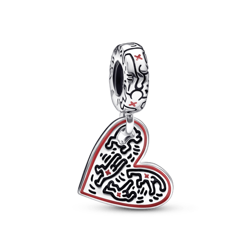 charm colgante Corazón Línea, Arte y personas de Keith Haring™ x Pandora