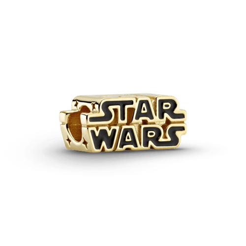 Charm con logo brillante 3D de Star Wars Recubrimiento en Oro de 14k