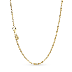 Collar De Cadena Rolo En Recubrimiento Oro 14K