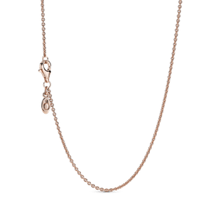 Collar Cadena Clásica Recubrimiento en Oro Rosa de 14k