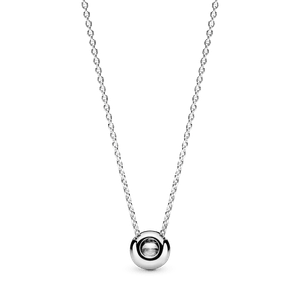Collar con halo redondo brillante