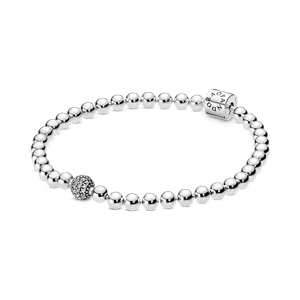 Brazalete de cuentas y pavé