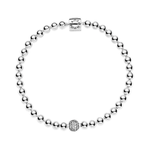 Brazalete de cuentas y pavé