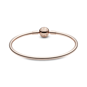 Brazalete rígido Pandora Moments Recubrimiento en Oro Rosa de 14k
