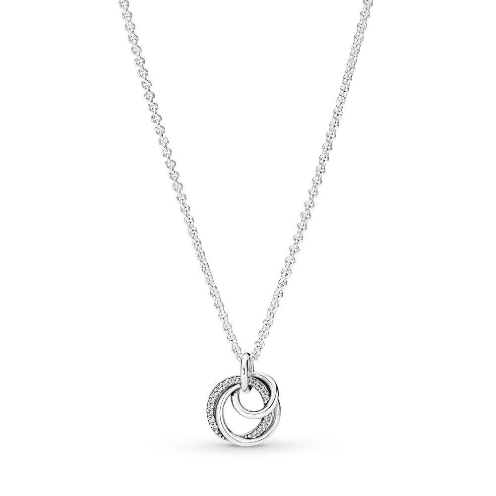 Collar Con Pendiente Círculos Entrelazados Familia Por Siempre