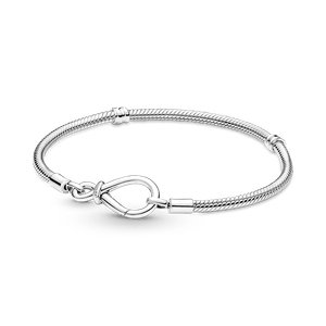 Brazalete Cadena De Serpiente Con Nudo Infinito Pandora Moments