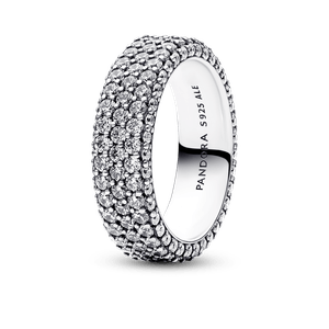 Anillo Hilera de pavé triple Pandora Timeless