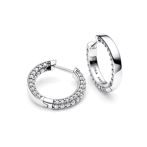 Aretes de aro Hilera de pavé Pandora Timeless