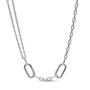 Collar doble de cadena de eslabones Pandora ME Pandora Plata Esterlina