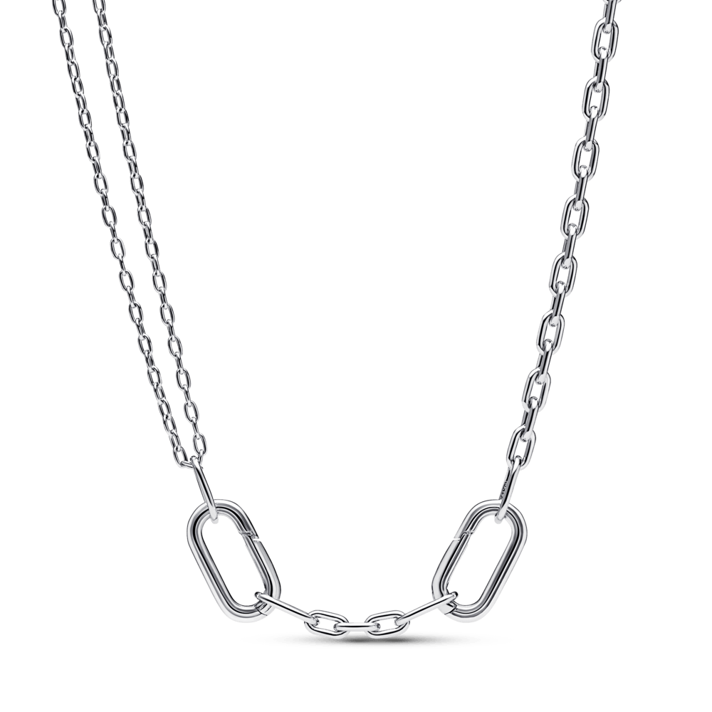Collar doble de cadena de eslabones Pandora ME Pandora Plata Esterlina