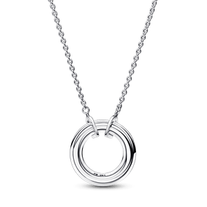 Collar Logo y Pavé en Dos Tonos Pandora Signature