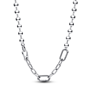 Collar de Eslabones Link y Cuentas Metálicas de Pandora ME
