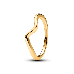 Anillo Ola Pulida Oro