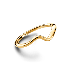 Anillo Ola Pulida Oro