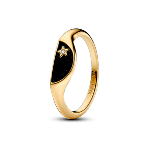 Anillo Pandora ME Mitad Sello Esmaltado Oro