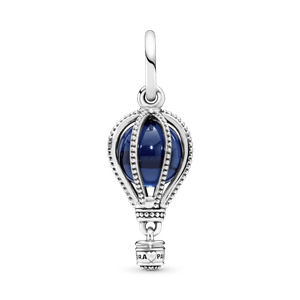 Charm Colgante De Viaje Globo Aerostático Azul Oscuro