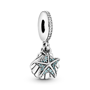 Charm Colgante Estrella Y Concha De Mar