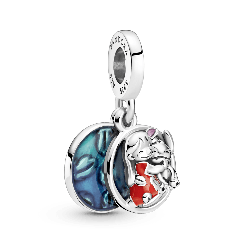 Charm Colgante Familia Lilo Y Stitch De Disney