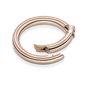 Conector De Estilo Redondo Recubrimiento en Oro Rosa De 14K Pandora Me