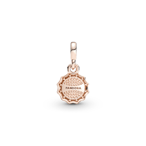 Mini Colgante Tapa De La Botella De La Suerte Recubrimiento en Oro Rosa De 14K Pandora Me