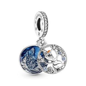 Charm Colgante Doble Olaf De Nieve De Frozen De Disney