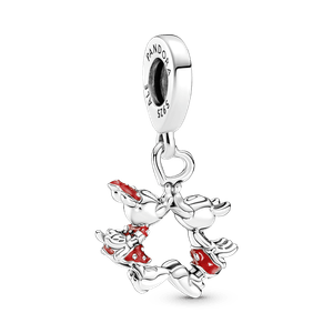 Charm Colgante Beso De Mickey Mouse Y Minnie Mouse De Disney