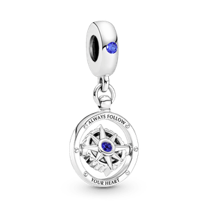 Charm Colgante Brújula Giratoria