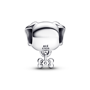 Charm Perro mascota y hueso Pandora Plata Esterlina