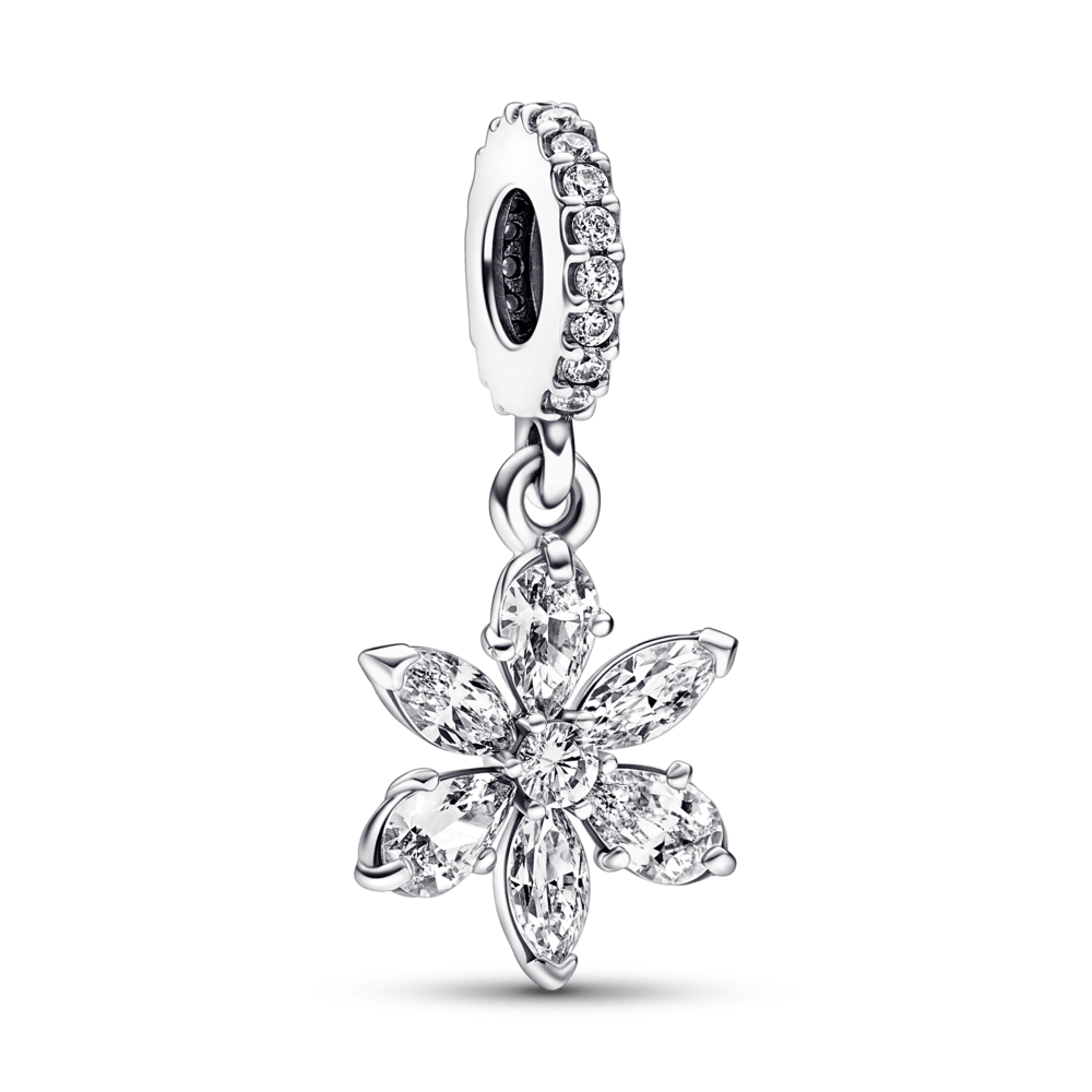 Charm colgante Racimo herbario reluciente Pandora Plata Esterlina