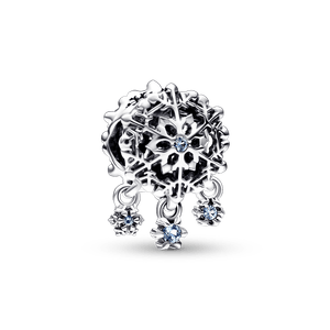 Charm Gota de copo de nieve helada Pandora Plata Esterlina