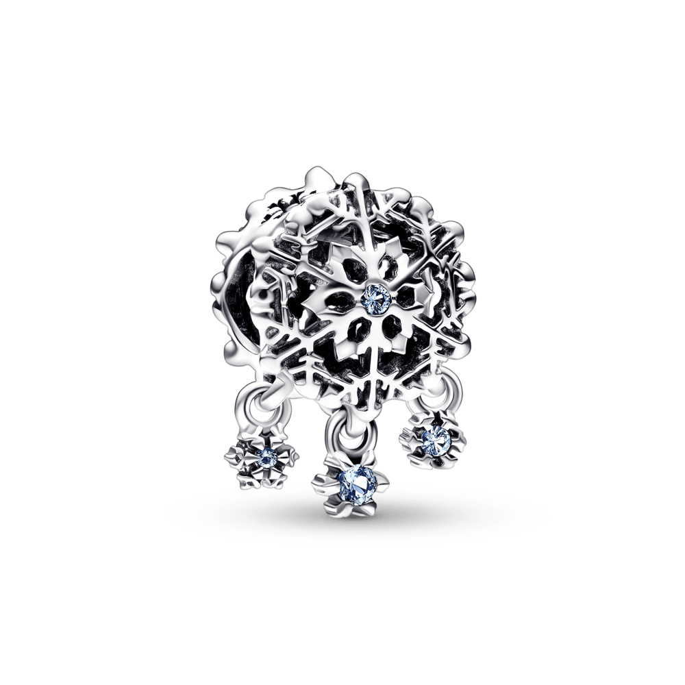 Charm Gota de copo de nieve helada Pandora Plata Esterlina
