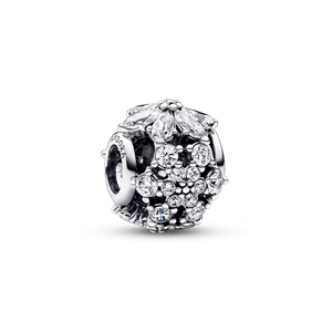 Charm redondo Racimo herbario reluciente Pandora Plata Esterlina