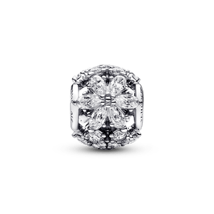 Charm redondo Racimo herbario reluciente Pandora Plata Esterlina