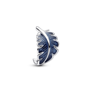 Charm Pluma curvada azul