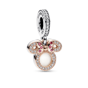 Charm Colgante doble Silueta de Minnie Mouse de Disney