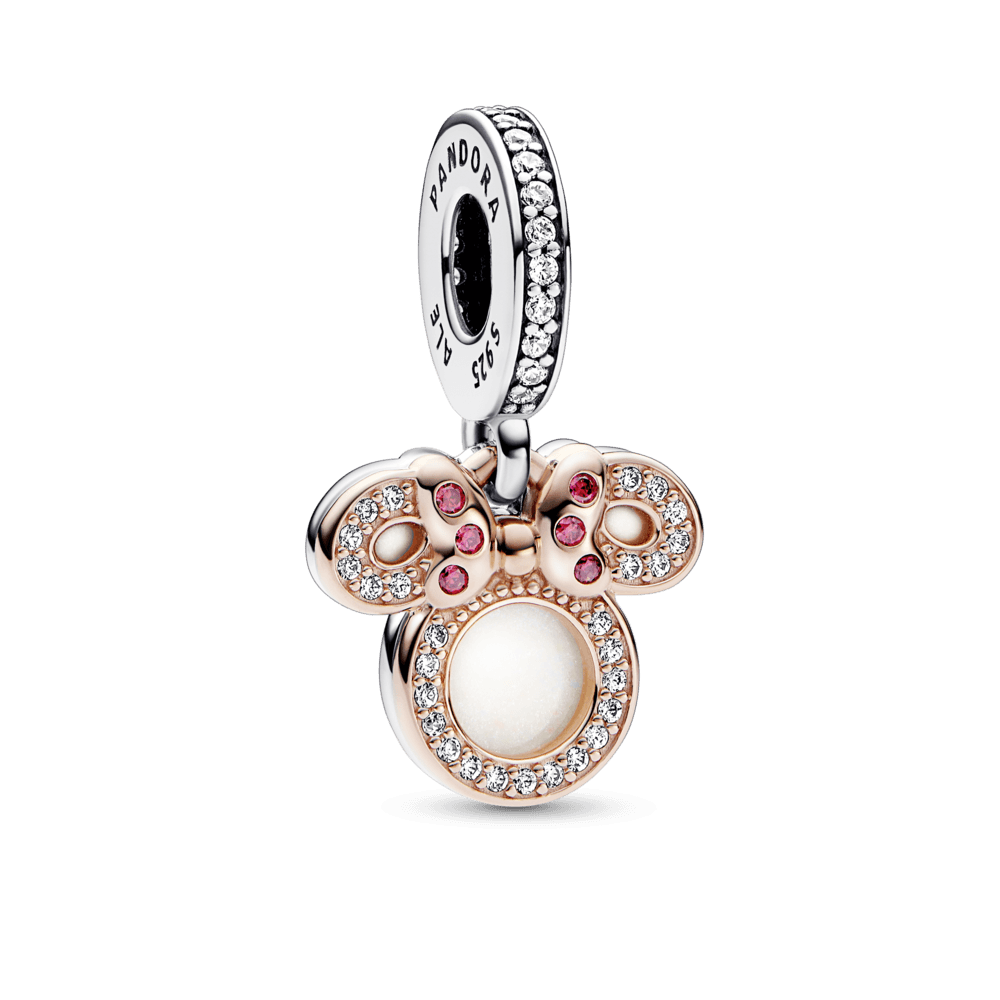 Charm Colgante doble Silueta de Minnie Mouse de Disney