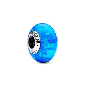 Charm Océano azul intenso opalescente Pandora Plata Esterlina
