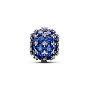 Charm Azul Redondo Pavé Brillante