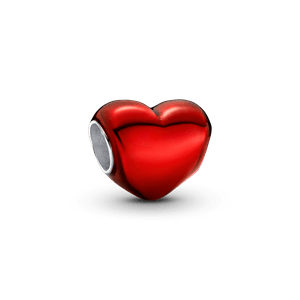 Charm Corazón Rojo Metálico
