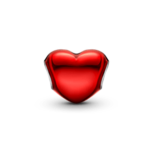 Charm Corazón Rojo Metálico