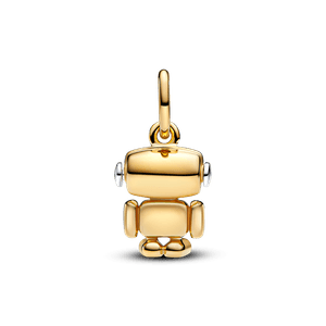 Charm Colgante Cara Robot Giratoria