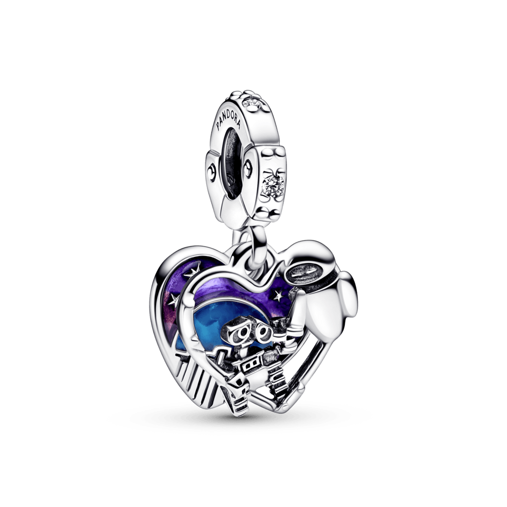 Charm colgante que brilla en la oscuridad de Disney Pixar Wall-E & Eve