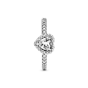 Anillo Corazón elevado
