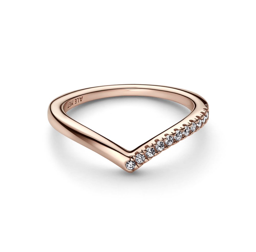 Anillo Deseo brillante Pandora Timeless Recubrimiento en Oro Rosa de 14k Pandora