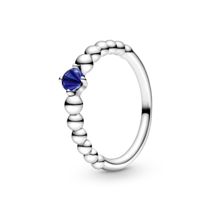 Anillo con abalorio Azul Mar