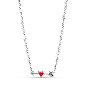 Collar Flecha y Corazón Cristal de Murano