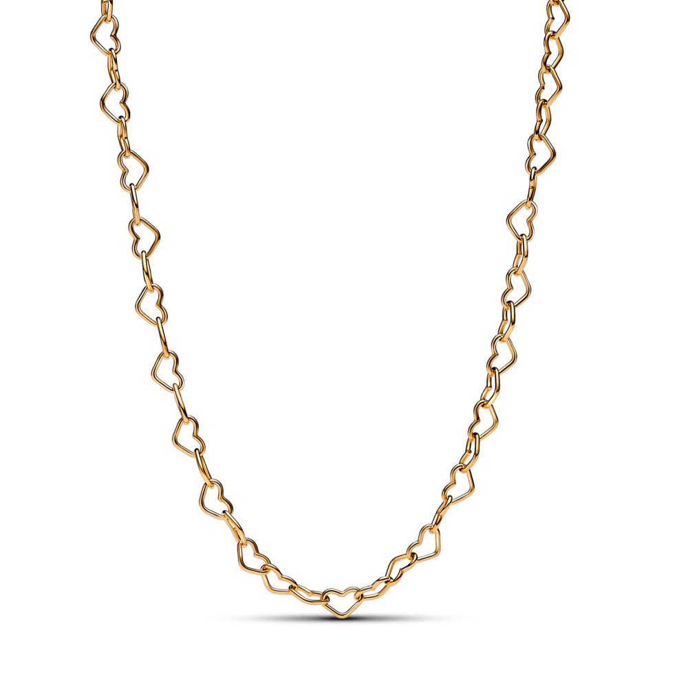 Collar Corazones Unidos Dorado